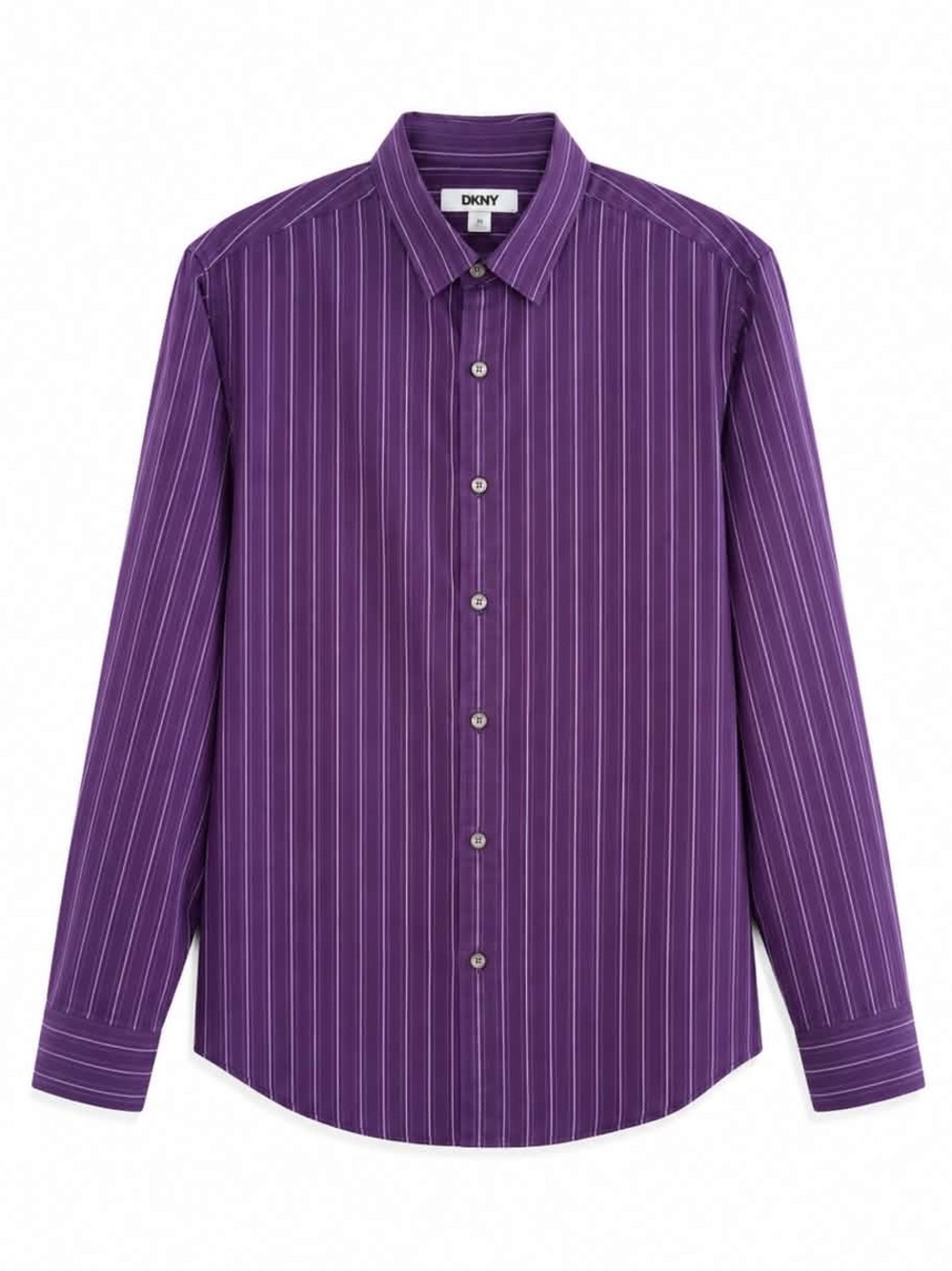 Vintage DKNY Two-Tone Purple Pinstripe Dress Shirt – Size Small, 15" Neck EUC